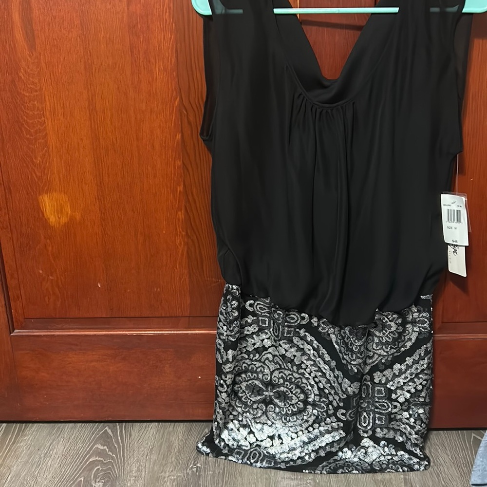 Black and silver dress/ skirt